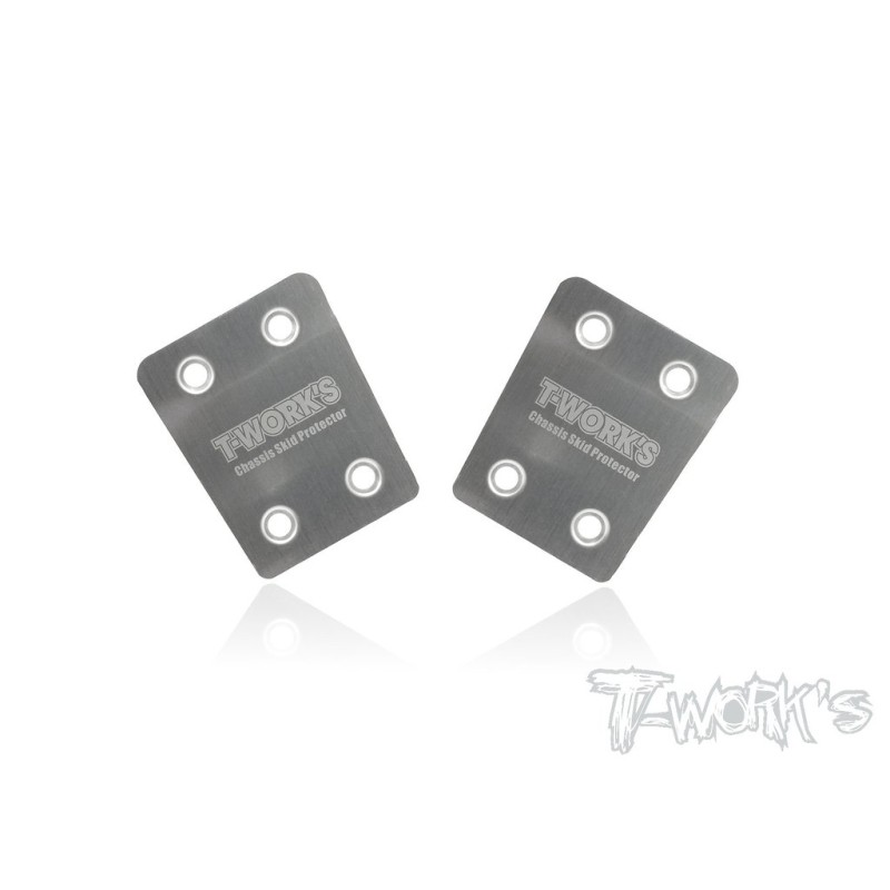 T-Work's Sabot de Protection de Châssis Inox (x2) MBX8R TO-220-MBX8R