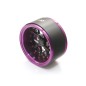 Boom Racing ProBuild™ 1.9" LGB Adjustable Offset Aluminum Beadlock Wheels (2) Purple/Black