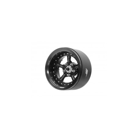 Boom Racing ProBuild™ 1.9" Spectre Adjustable Offset Aluminum Beadlock Wheels (2) Black/Black