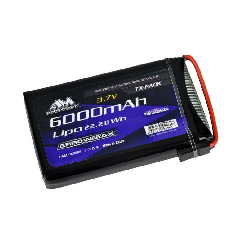 Arrowmax Batterie Lipo 6000mAh 3.7V Radio Sanwa M17 AM700995