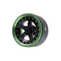 Boom Racing BRPB066GBK ProBuild 1.9" SS5 Roues Beadlock réglables en aluminium Offset (2) Vert/Noir