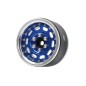 Boom Racing BRPB081PLB ProBuild 1.9" MAG-10 Offset réglable Jantes Beadlock en aluminium (2) Platine/Bleu