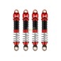 INJORA 53mm Aluminum Threaded Oil Filled Shocks Red for 1/18 TRX4M 4 PCS (4M-24)