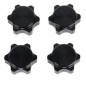 T2M Ecrous 17mm Aluminium Noir (x4) T422574N
