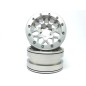 Beadlock Wheels PT-MESH argent/argent 2.2 (2) sans moyeu de roue