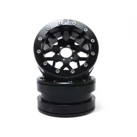 Beadlock Wheels PT-MESH noir/noir 2.2 (2) sans moyeu de roue