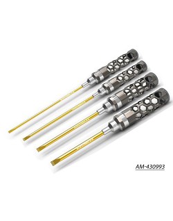 Arrowmax Flat Head Screwdriver Set 3.0, 4.0, 5.0 & 5.8 - 4 Pieces . Honeycomb AM-430993