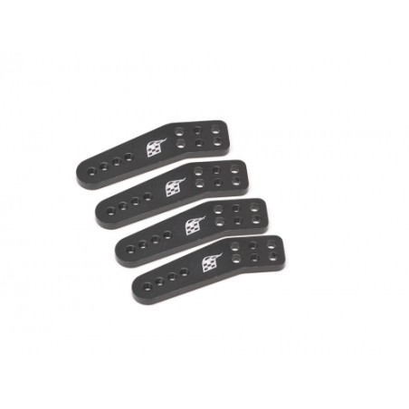 Support d'extension d'amortisseur en carbone Boom Racing 4 pièces pour Crawler