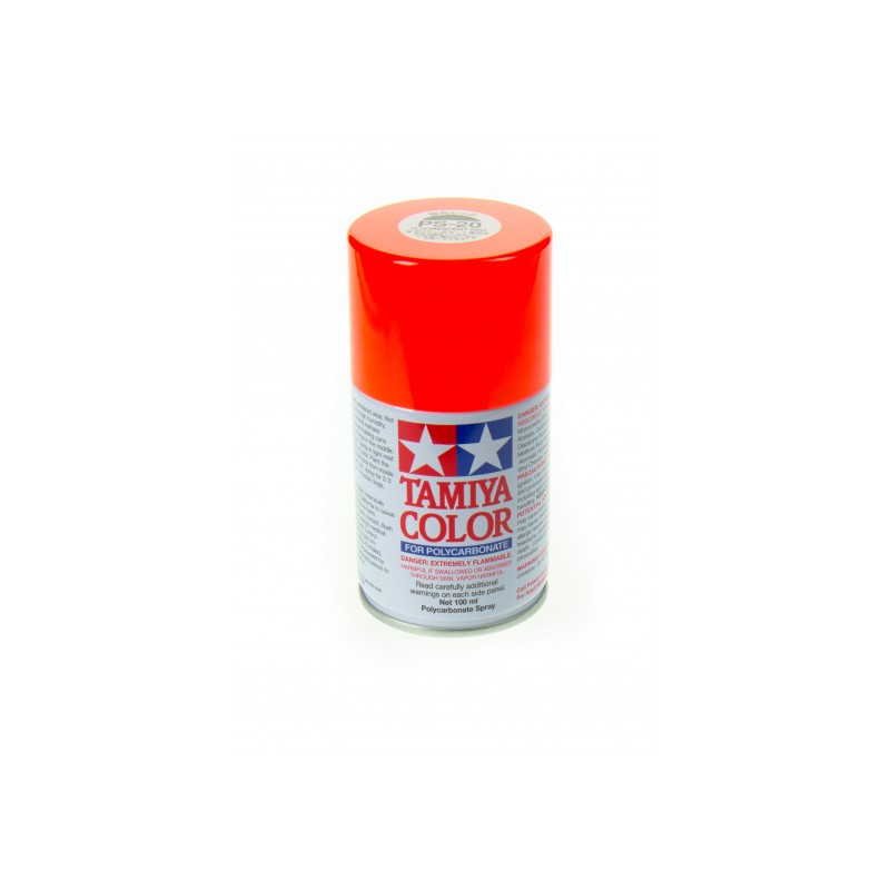 Tamiya Peinture Lexan Rouge Fluo PS-20    86020